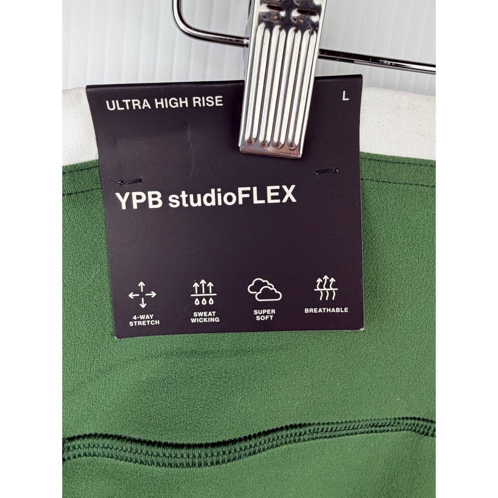 YPB Abercrombie StudioFLEX Leggings Large Green Ultra High Rise Buttery Soft - Picture 6 of 15